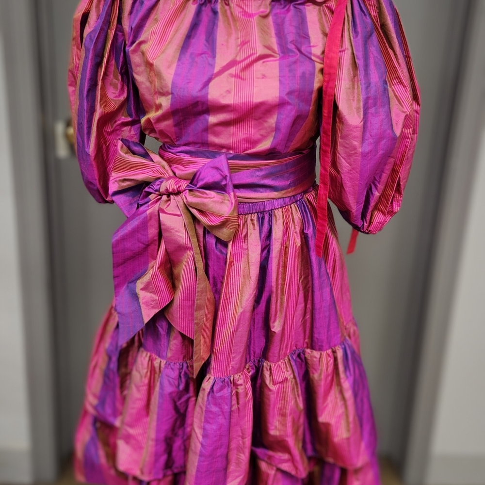 Rare Vintage YSL Rive Gauche 3 piece silk outfit